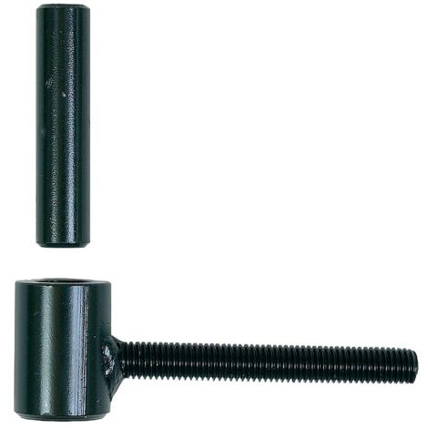 Gond standard acier noir axe de Ø 16 mm tige filetée de Ø 10 x 130 mm en sachet de 2 - ING