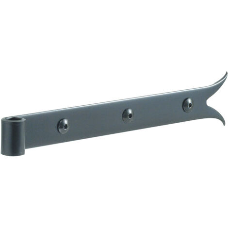 Torbel – Penture de porte en acier noir 700 mm – Traitement phorétique – Résistance à la corrosion – Pour bois dur et teck