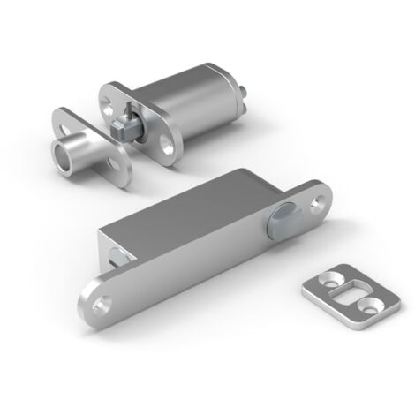 Porte pivotante invisible 45 Kg – Kit charnière pivotante en acier inoxydable – Installation facile sans cadre – Alignement réglable – Argenta