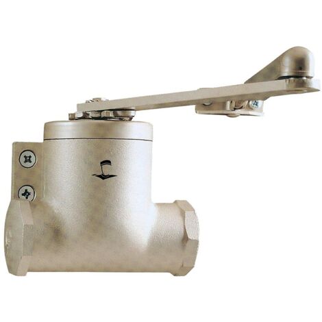 Groom – Ferme-porte classique bras compas force 3 – Coloris champagne – Pour portes jusqu'à 80kg – Système de fermeture à ressort