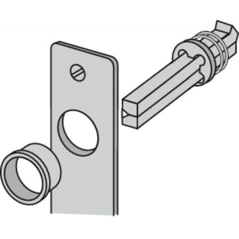 Tige carrée à bouchon à ressort FEI 7 x 60 mm pour béquilles