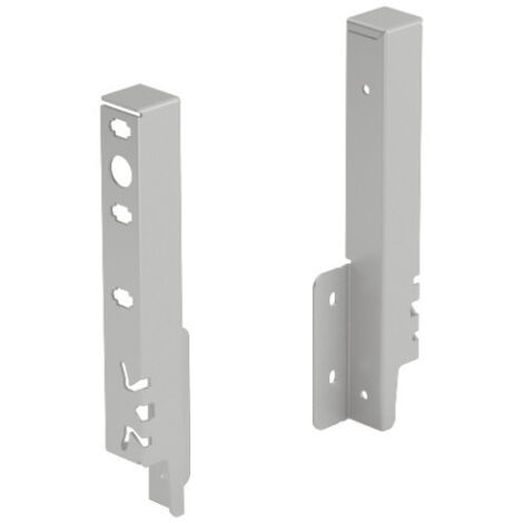 Kit de raccords de paroi arrière pour tiroir double paroi ARCITECH gris anthracite hauteur 78 mm - HETTICH