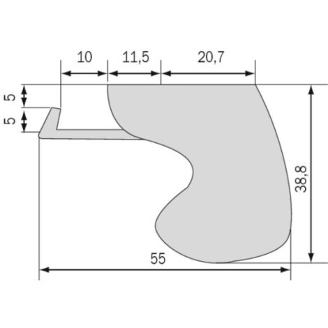 La Croisee Ds – Fermeture courte réhaussée Sorgho pour coulissant aluminium – Système semi-automatique – Corps en aluminium anodisé – Épaisseur 5 mm