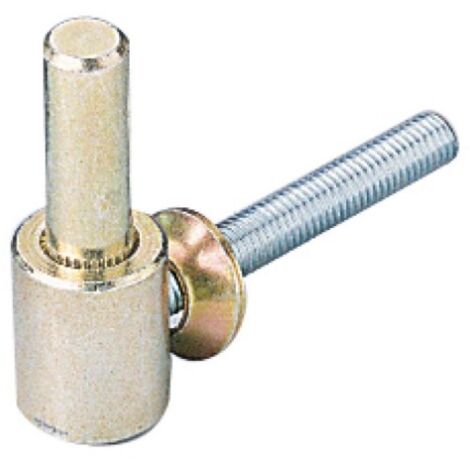 Gond à visser axe Ø 14 mm longueur 130 mm zingué bichromaté pour cheville plomb lot de 4 - BURGAUD
