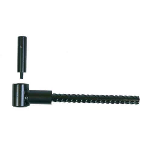 Gond de volet double pour parpaing avec filtre longueur 165 mm diamètre 16 mm noir sachet de 2 pièces - ING FIXATIONS