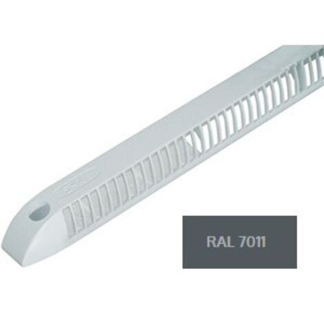 Anjos Ventilation – Entrée d'air autoréglable vm-g 30m³/h – Teinte gris foncé 7011 – Grille anti-moustiques pour ventilation simple flux