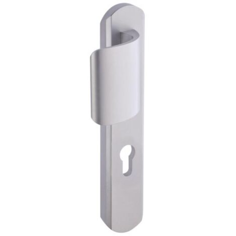 Béquille palière de sécurité Sécumax One aluminium anodisé argent entraxe 195 mm - VACHETTE (1/3)