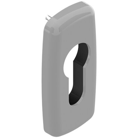 Rosace rectangle clé I CRYSTAL Argent - LA CROISEE DS