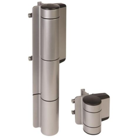 Ferme-portail hydraulique avec charnière type Mammoth fintion argent - LOCINOX