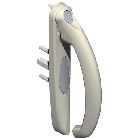 Poignée intérieure pour porte-fenêtre SEDUCTION 20° - CROISEE DS Droite Gris clair Mat 30
