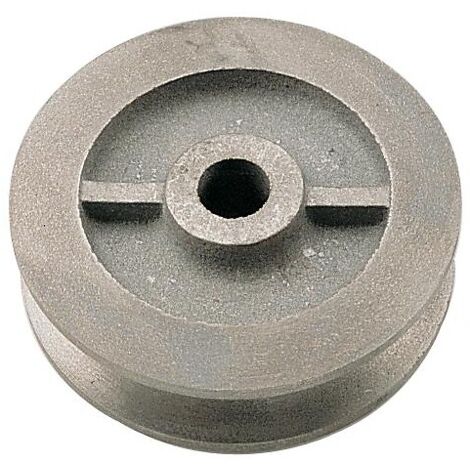 Mantion – Galet en fonte à gorge carrée diamètre 60 mm – Pour porte coulissante sur fer plat – Fonctionnement fluide et durable