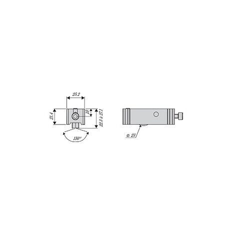 La Croisee Ds – Chariot simple réglable pour rail de porte coulissante – Compatible menuiserie aluminium type 3841 – Longueur 2m – Finition métal