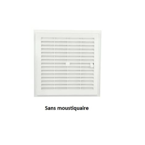 Grille de ventilation interrupteur électrique carrée à sceller 207 x 207 mm - à fermeture (1/2)