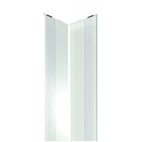 Cornière d'angle adhésive Dinac - Inox brossé - 25 x 25 mm - long. 3 m - adhésivé (1/5)