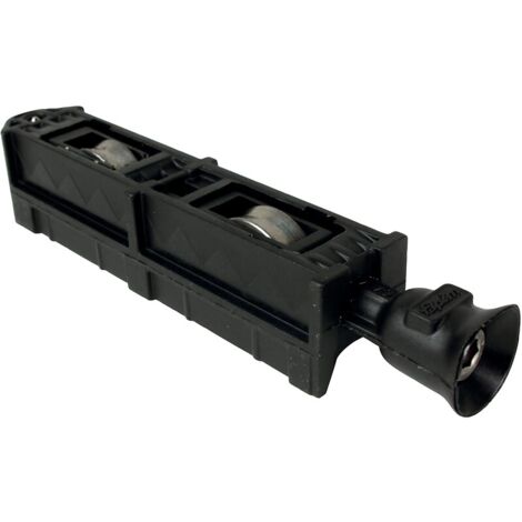 Fapim – Chariot double réglable galets inox pour rail de porte coulissante – Acier inoxydable – Paliers à rouleaux – Norme EN13126-15:2008