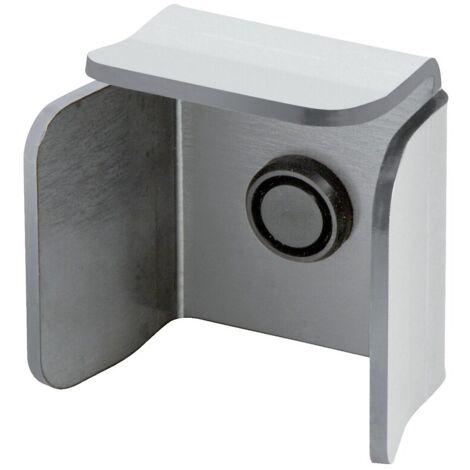 Butoir haut avec amortisseur caoutchouc – Acier zingué – Platine à souder 60x69mm – Pour portail coulissant standard – Communello
