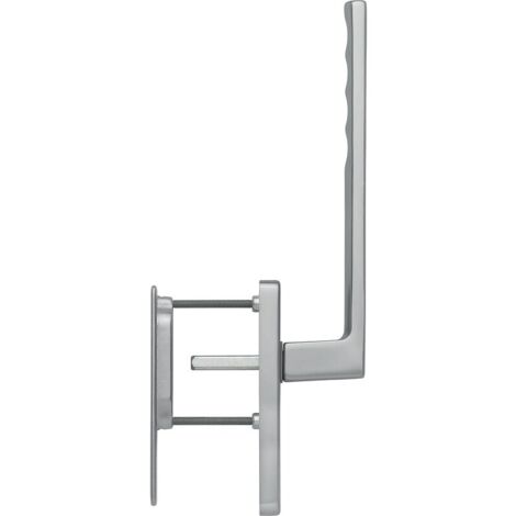 Hoppe – Poignée de fenêtre Toulon à cuvette pour châssis coulissant à levage – Finition inox – Garniture aluminium – Entraxe 80mm