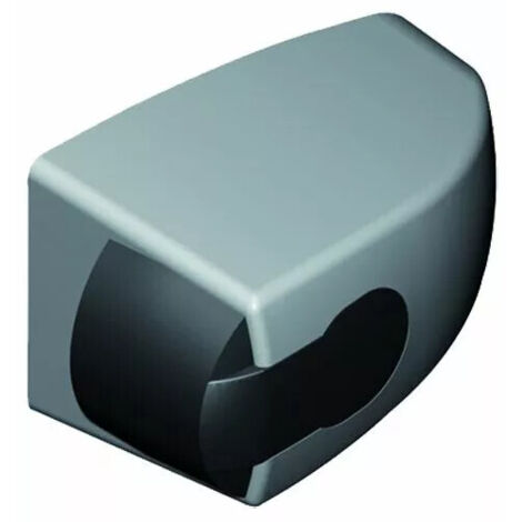 La Croisee Ds – Butée pour fermeture encastrée – Fixation invisible en zamak laqué – Hauteur 25 mm – Pour châssis coulissants aluminium et PVC