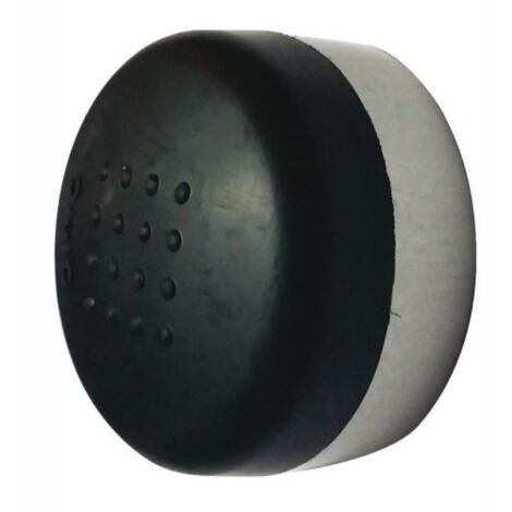 Butoir de béquille Julius base plastique grise Ø 40 mm hauteur 20 mm bouchon noir - CIVIC (1/4)