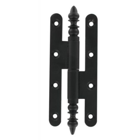 Paumelle standard pour menuiserie bois rustique N1/3 - Hauteur totale : 140 mm - Largeur totale : 60 mm - Sens : droite - BROS
