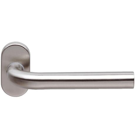 Béquille double coudée en inox 304 sur rosace ovale série EST 51 - NORMBAU