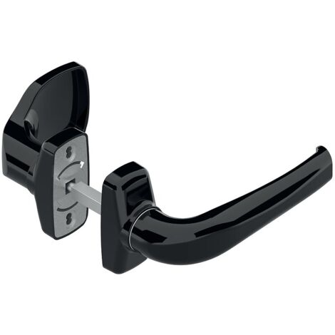 La Croisee Ds – Poignée de porte d'entrée à cylindre – Fixe sur rosace – Aluminium – Entraxe 43/50mm – Angle de relevage 80° – Norme EN1906 (1/4)