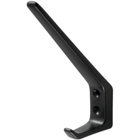 Porte-manteaux aluminium 2 têtes type 30 finition noir - HERMETA (1/2)