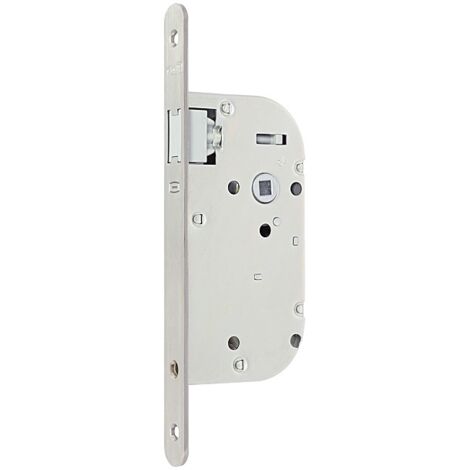 Serrure à larder à pêne magnétique coffre 145 mm entraxe 70 axe 40 mm carré de 7 mm réversible avec gâche pêne demi-tour seul - DOM (1/5)