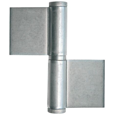Paumelle grille inox roulée - Hauteur : 80 mm - Diamètre du nœud : 12 mm - FAURE ET FILS