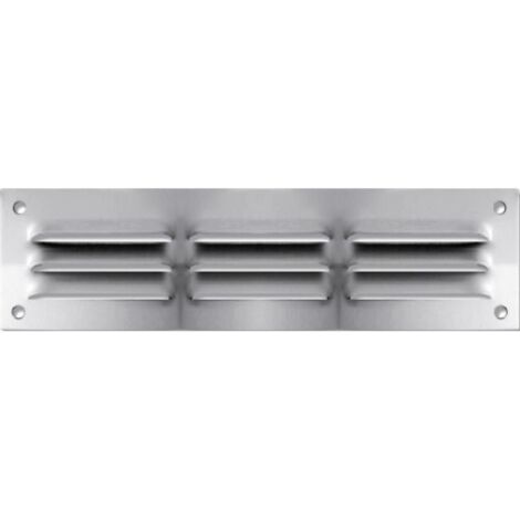 Grille de ventilation à persiennes - aluminium anodisé 240 x 70 mm (1/2)