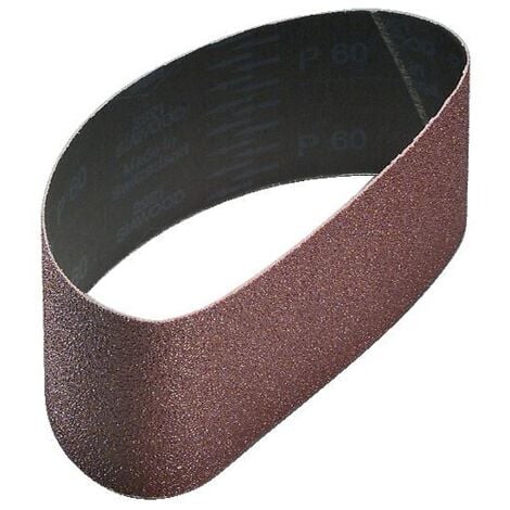 Abrasifs en bandes courtes toile coton grains oxyde d'alumine 2920 Siawood x 100x610 mm grain 60 en boîte de 10 - SIA