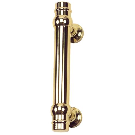 Poignée de tirage pour porte battante – Entraxe 152 mm – Longueur 220 mm – Finition fer cémenté noir – Saillie 82 mm – Bouvet