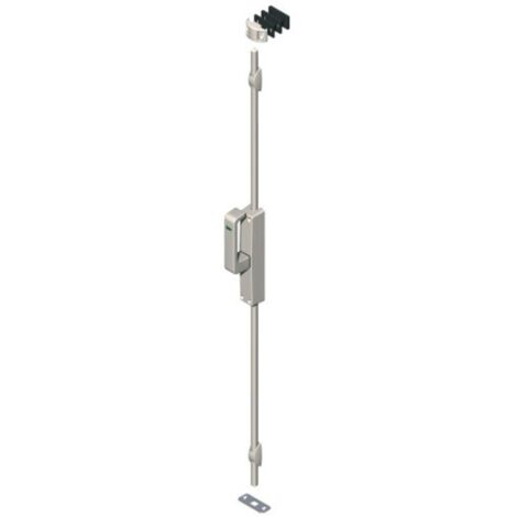 Crémone pompier en applique à poignée rotative et tringle pour menuiserie bois, aluminium ou PVC - LA CROISÉE DS (1/3)