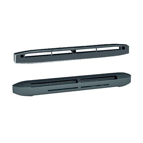 Anjos Ventilation – Entrée d'air hygroréglable acoustique Isola HY – Rallonge acoustique – Finition anthracite – Débit 6-45 m³/h – Dimensions 420x45x40mm