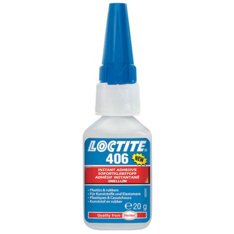 Colle instantanée cyanoacrylate 406 - 20 g - LOCTITE
