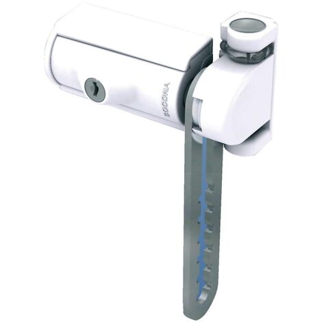Verrou entrebailleur type Block'air en s'entrouvrant sur n°6880 coloris blanc - SOCONA