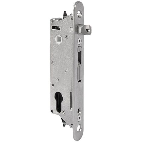 Locinox – Serrure encastrée pour portail – Acier inoxydable – Entraxe 92mm – Pêne demi-tour réglable – Ancrage 21mm pour durabilité (1/3)