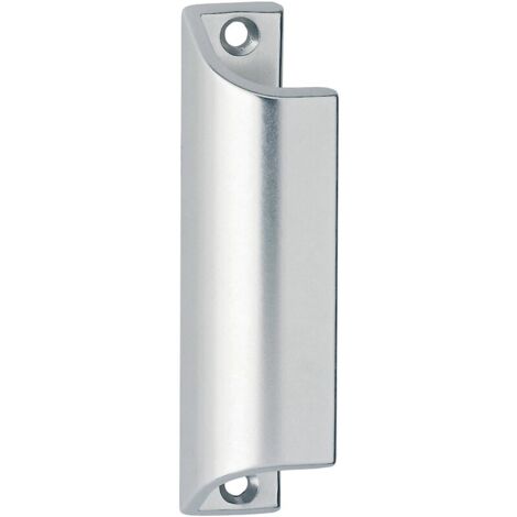 Hoppe – Poignée de tirage aluminium profilée finition blanche 9010 – Entraxe 96mm – Hauteur 90mm – Saillie 22mm pour porte-fenêtres