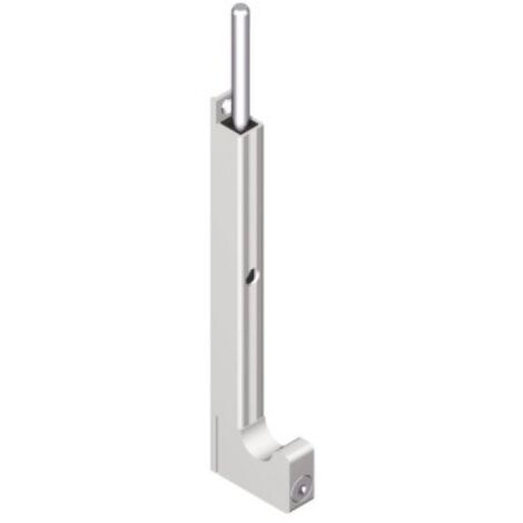 Verrou à plaquer en profilé aluminium et pêne en Inox - LA CROISEE D.S - 143 mm - Argent (1/2)