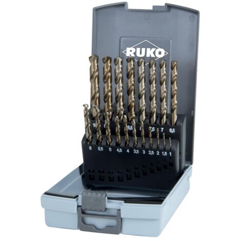 Coffret de 25 forets HSS Co 5 gold finish - RUKO GmbH