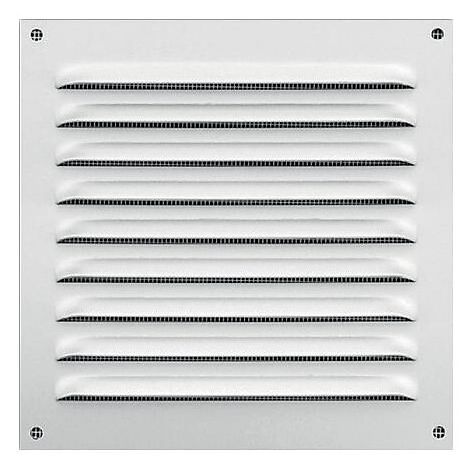 Grilles d'aération en applique à auvent à visser GA BL en 300 x 300 mm - ANJOS VENTILATION
