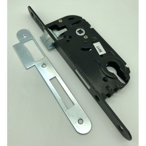 Vachette – Serrure à larder noire 1 point D4500 – 40 mm – clé I – droite – pêne dormant 1/2 tour – sécurité grade 3 (1/3)