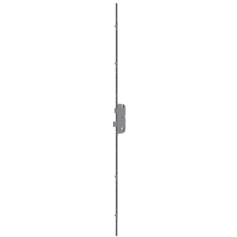 Ferco – Crémone à barillet 4 galets SECURY R4 carré 8 mm entraxe 92 axe 35 mm longueur 2285 mm – Pour bois dur – Manœuvre clé et béquille (1/5)