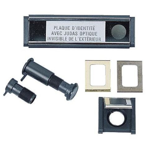 Judas optique avec plaque d'identité et volet cache-lumière type Vizer J7 - SOCONA (1/3)