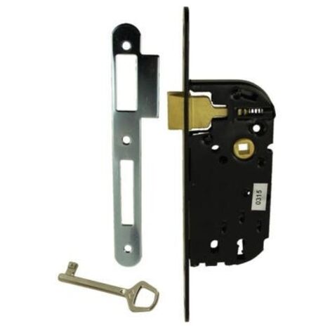 JPM – Serrure à larder pêne dormant 1/2 tout main droite – Boîte de 2 – Installation rapide – Pour bois dur (1/4)
