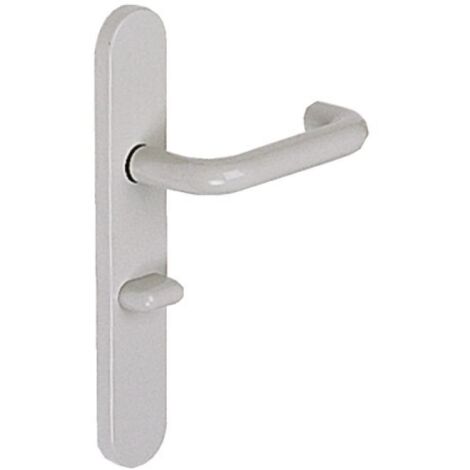 Paire de grandes plaques seules en nylon gris foncé - ZL 92 condamnation avec voyant - NORMBAU (1/2)