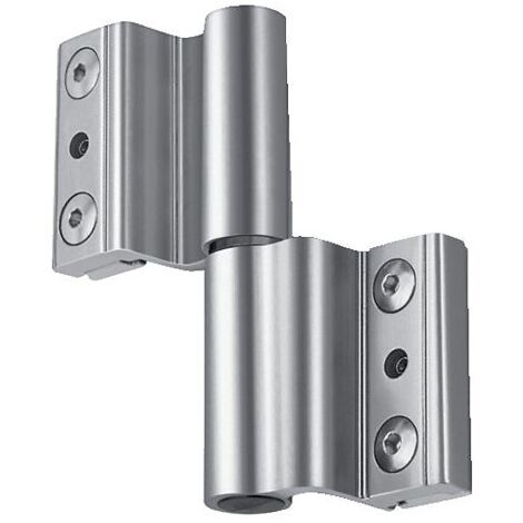 Fapim – Paumelle à clamer pour porte légère et fenêtre – Aluminium noir RAL 9005 – Dimensions gorge 10 x 14,5 mm – Modèle Venice Baby