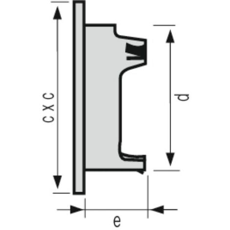 Grilles de ventilation extérieures - spéciale façade - GETM pour tubes PVC et gaines - Ø 100 - moustiquaire - anthracite - NICOLL