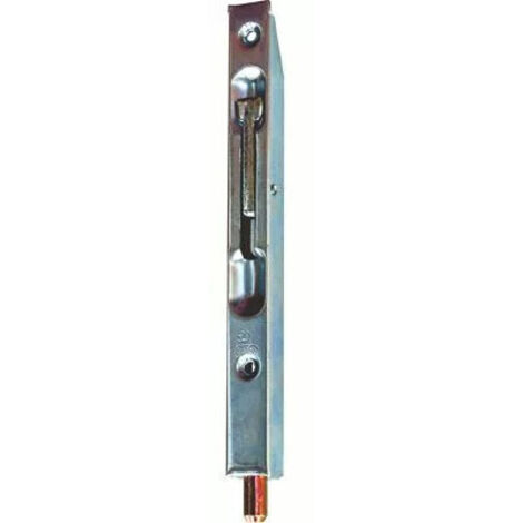 Ferco – Verrou à bascule 160 x 16 mm – Pour bois dur – Finition gris EV1 – Type semi-fixe – Course 13 mm