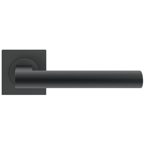 Béquille double sur rosaces carrées série ER 45 Q Madeira finition noir Cosmos fonction clé I - Karcher design
